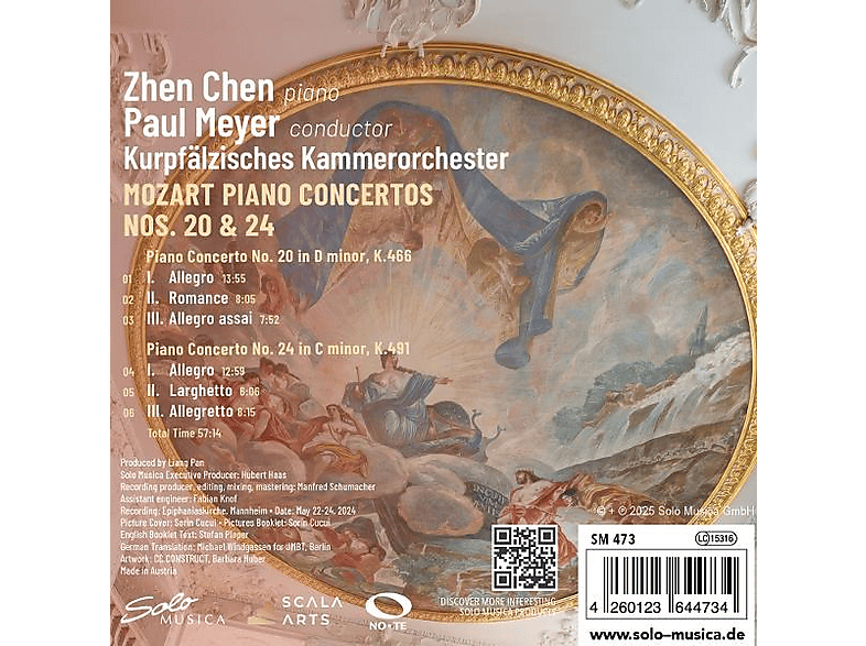 Thumbnail - Chen, Zhen/Kurpfälzisches Kammerorchester/Meyer, Paul - Piano Concertos Nos.20 & 24 (CD)