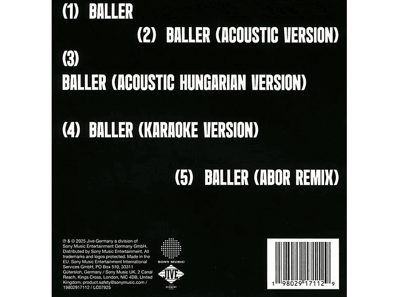 Thumbnail - Abor & Tynna - Baller Remix EP (Maxi Single CD)