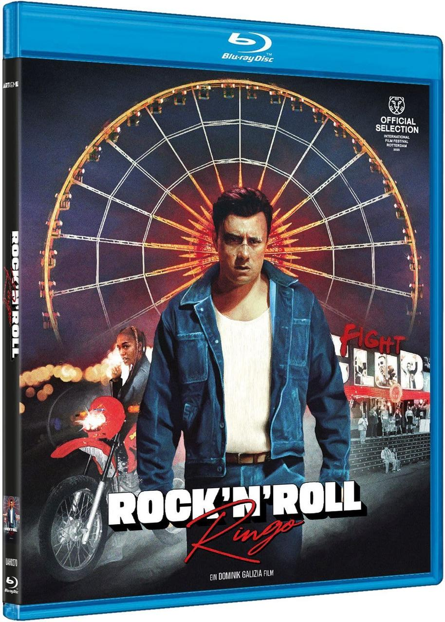 Blu-ray-Cover. Ein Mann in einer Jeansjacke, im Hintergrund ein Riesenrad. Text: „Rock'n'Roll Ringo“.