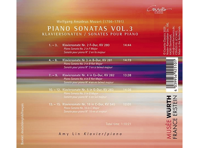 Thumbnail - Amy Lim - Klaviersonaten Vol. 3 (CD)