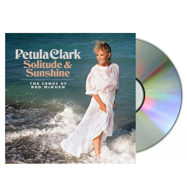 Petula Clark Albumcover mit einer Frau in einem weißen Kleid am Strand.