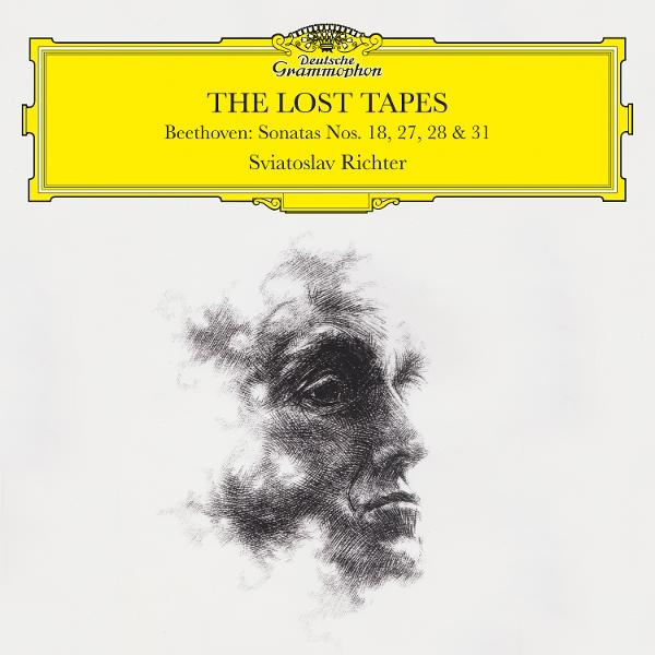 Albumcover mit gelbem Oberteil und einem Graustufenbild des Profils eines Mannes.