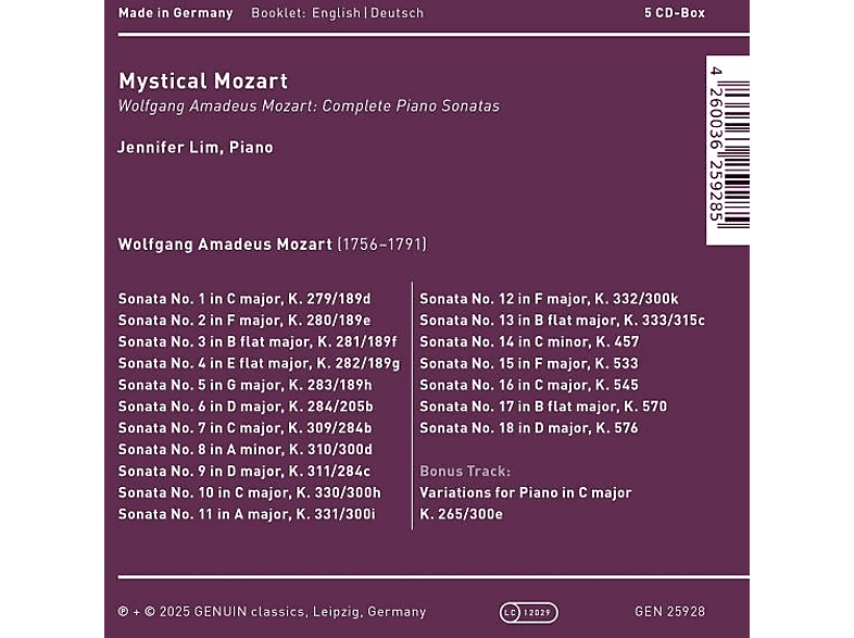 Thumbnail - Jennifer Lim - Die Klaviersonaten (CD)