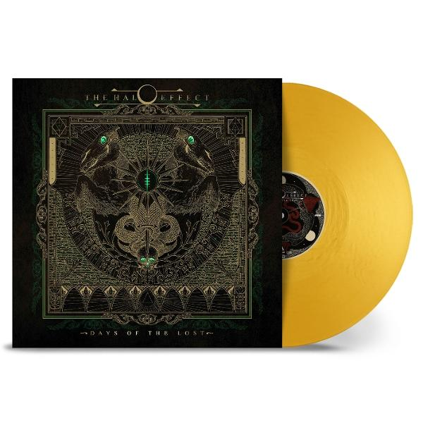 Albumcover: "The Halo Effect", goldene Schallplatte daneben.