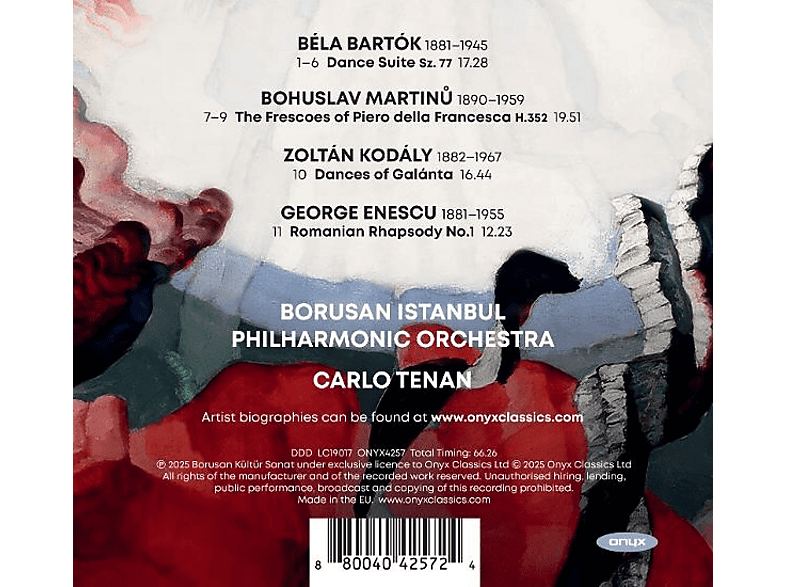 Thumbnail - Borusan Istanbul Philharmonic Orche - Bartók Enescu Kodály Martinu: Orchesterwerke (CD)