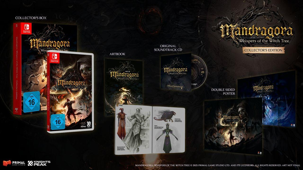 Spielbox und verwandte Artikel werden angezeigt, darunter ein Artbook, Soundtrack und ein Poster.