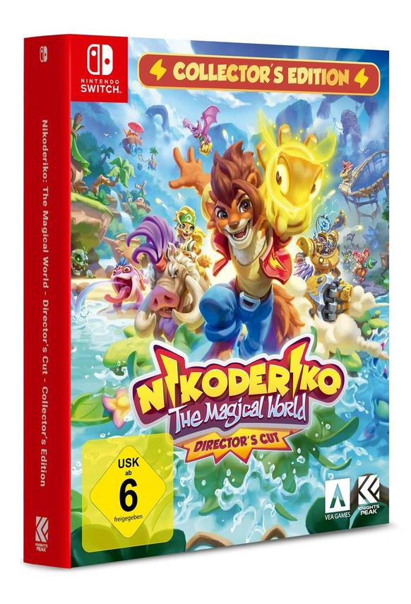 Spielbox für Nintendo Switch: Nikoderiko, The Magical World. Ein Zeichentrickcharakter ist auf dem Cover.