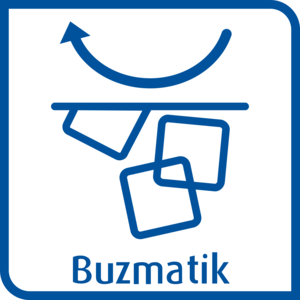 Buz küpleri ve bir süreci gösteren kavisli bir ok ile buz yapma makinesi simgesi.