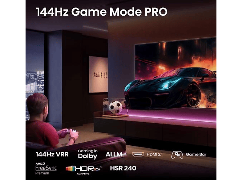 Telewizor HISENSE 75E7Q Pro 75" QLED 4K 144Hz VRR VIDAA Dolby Vision Dolby Atmos HDMI 2.1 – zdjęcie 3
