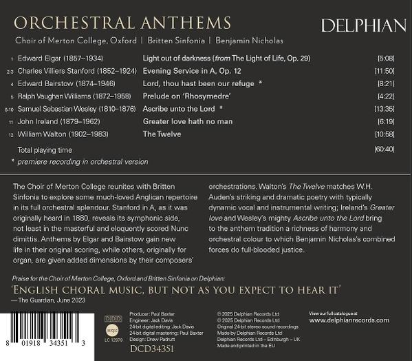 Albumcover mit Text, Credits und weißem Hintergrund.