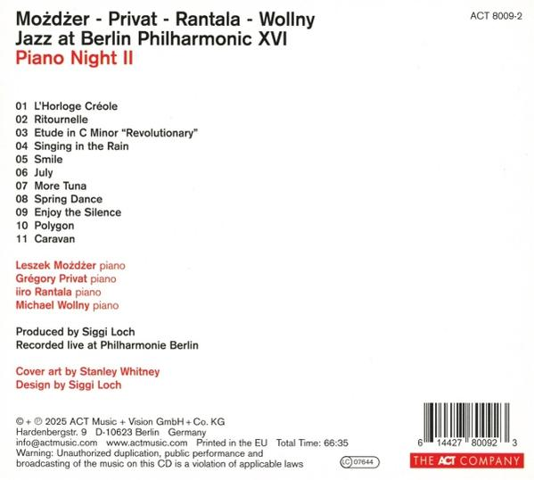 CD-Cover mit Text und einer Liste von Liedern.