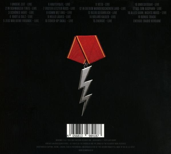Rückseite von 'Platinum Rare 1' von Sweet mit Bandmitgliedern.