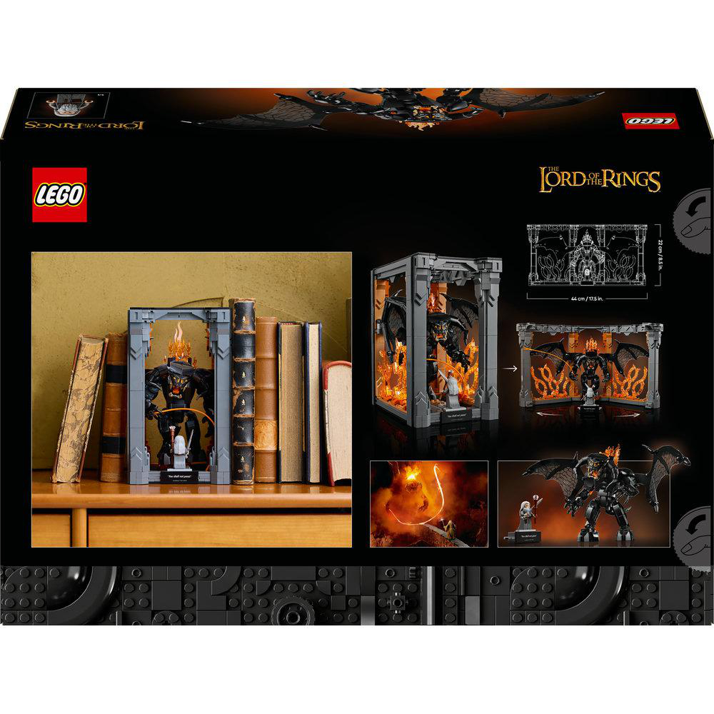 Lego Herr der Ringe Set-Box und Bilder des zusammengebauten Sets.
