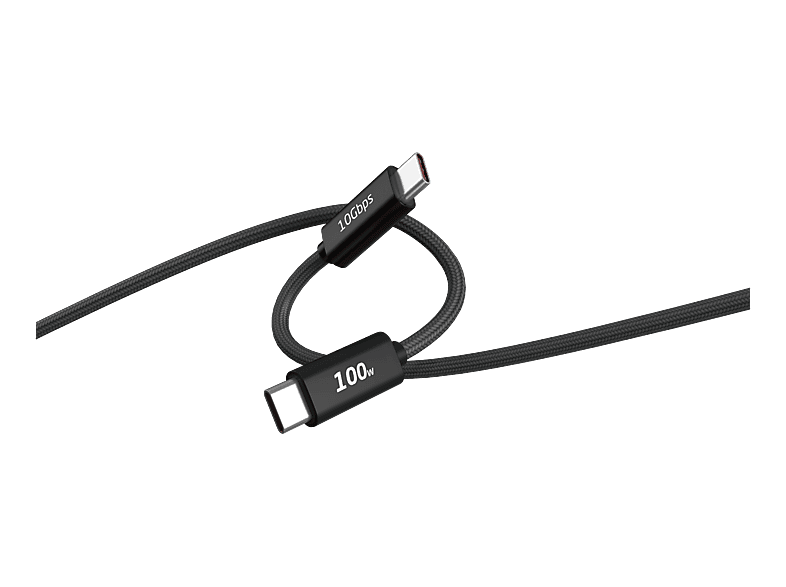 GP Batteries Cavo USB-C 1 Metro: Intrecciato, Compatibile USB-A A USB-C, Colore Nero E Verde