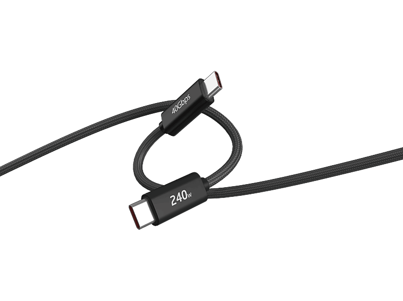 ISY IUC 6000 USB 4 Kabel, Schwarz