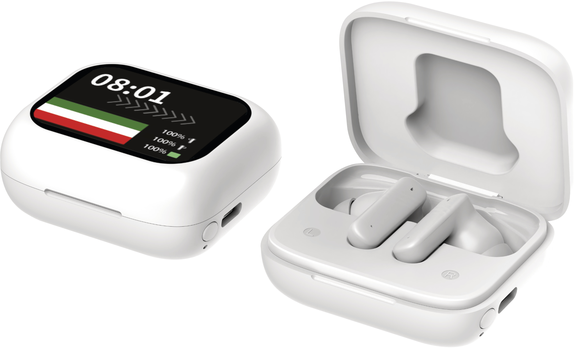 KARMA TEC69W TWS vezeték nélküli fülhallgató, fehér