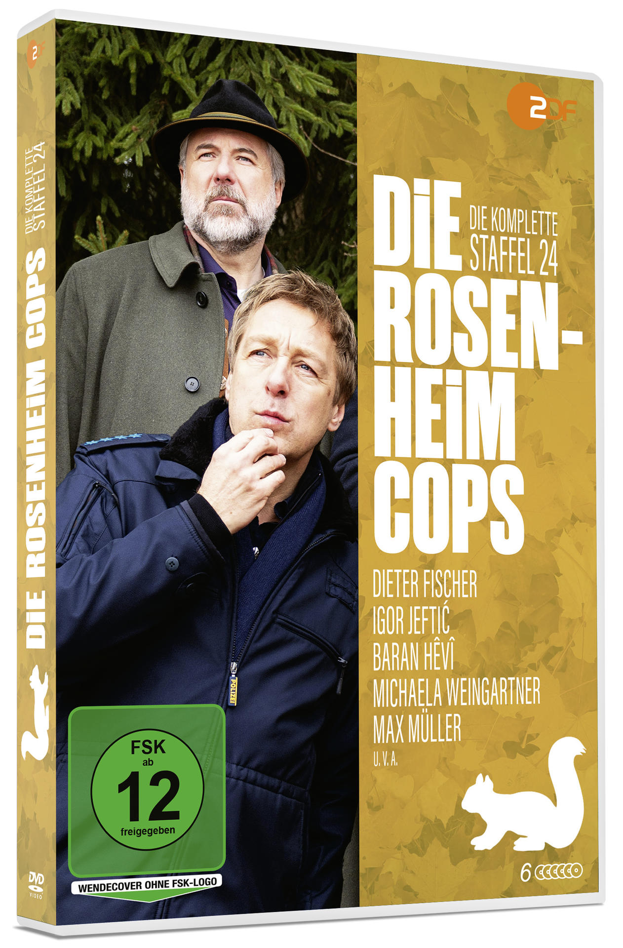 Box-Art für 'Die Rosenheim Cops' mit zwei Männern.