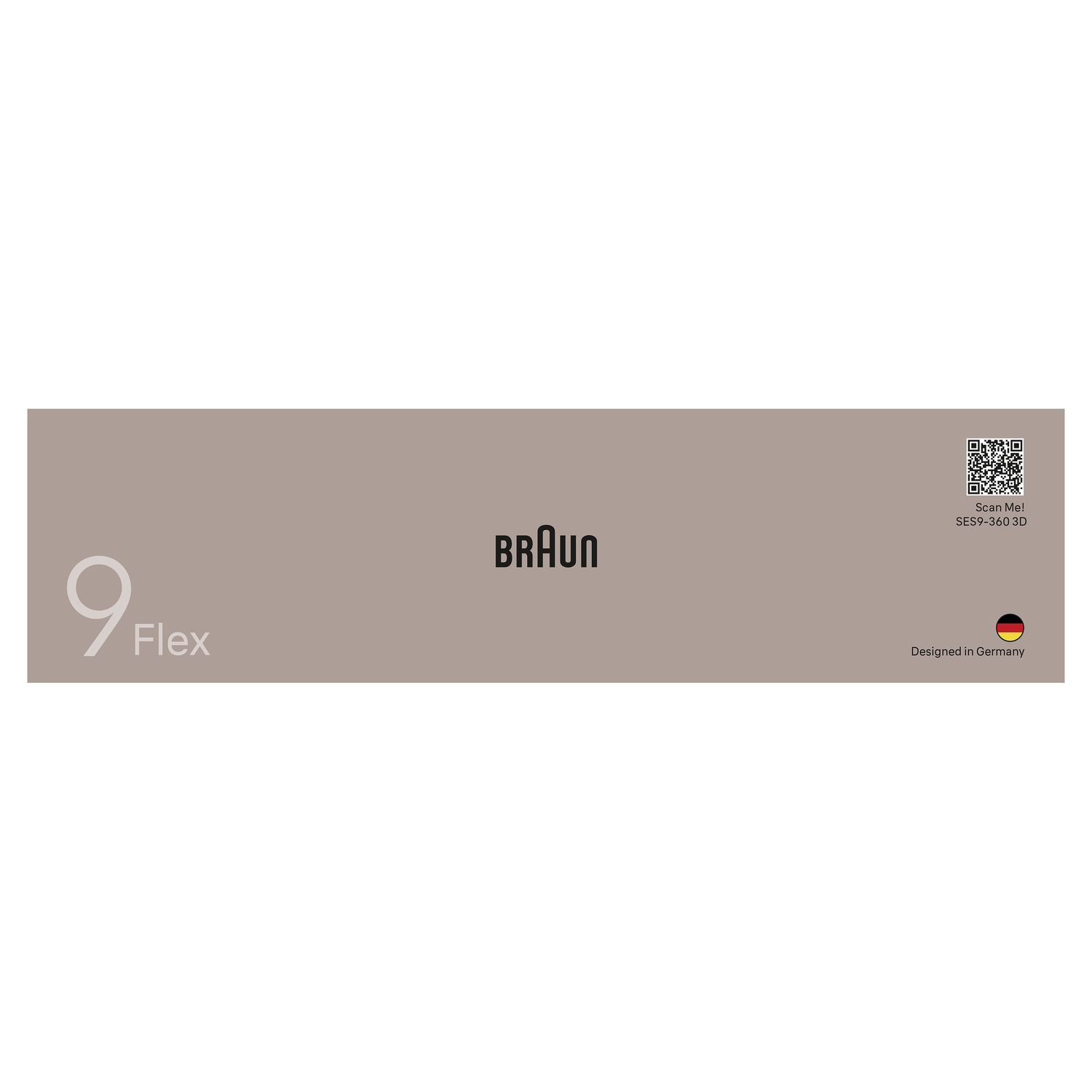 Un épilateur Braun Silk-épil 9 blanc avec accessoires.