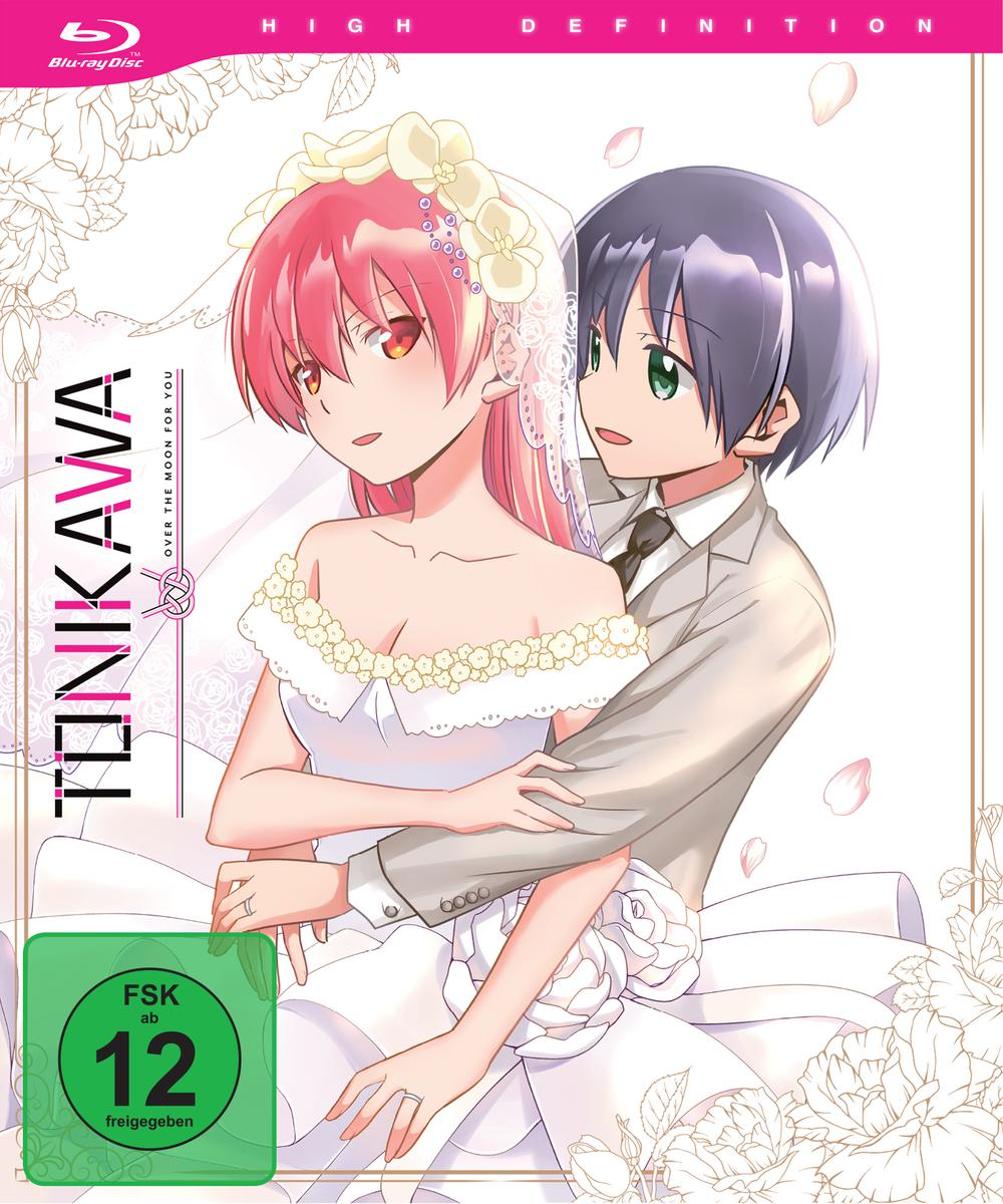 Anime-Cover: Ein Brautpaar umarmt sich. Titel: Tonikawa. FSK 12-Bewertung.