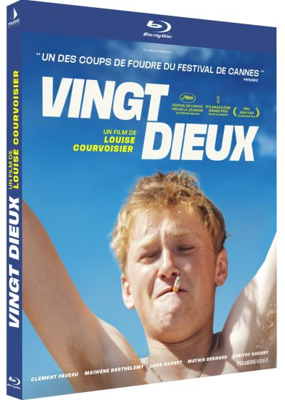 DVD-hoes. Een man rookt, blauwe lucht. De titel is "Vingt Dieu". Franse tekst.