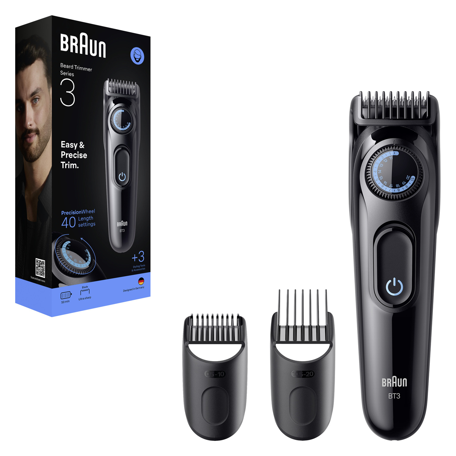Text with product information. Black background with white text.