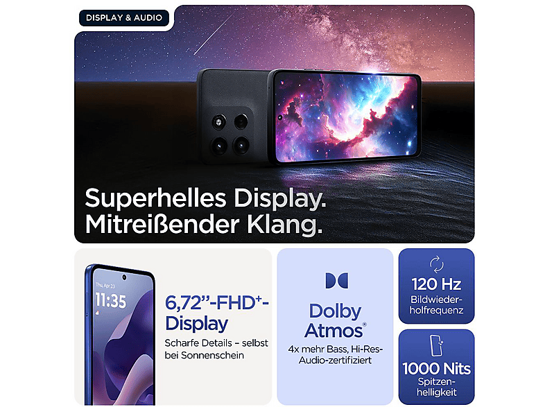 Thumbnail - MOTOROLA moto g56 5G 256 GB Dazzling Blue Dual SIM