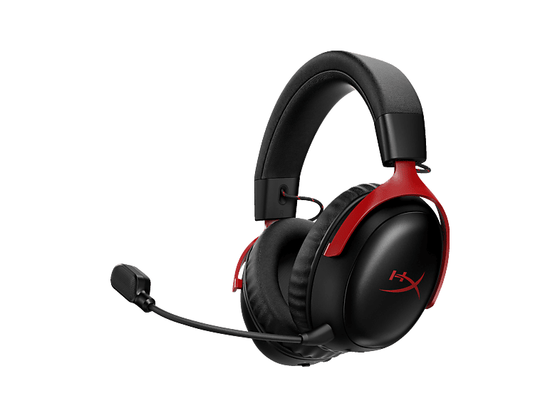 HYPERX Cloud III S, Over-ear Gaming Headset Bluetooth Schwarz, Rot