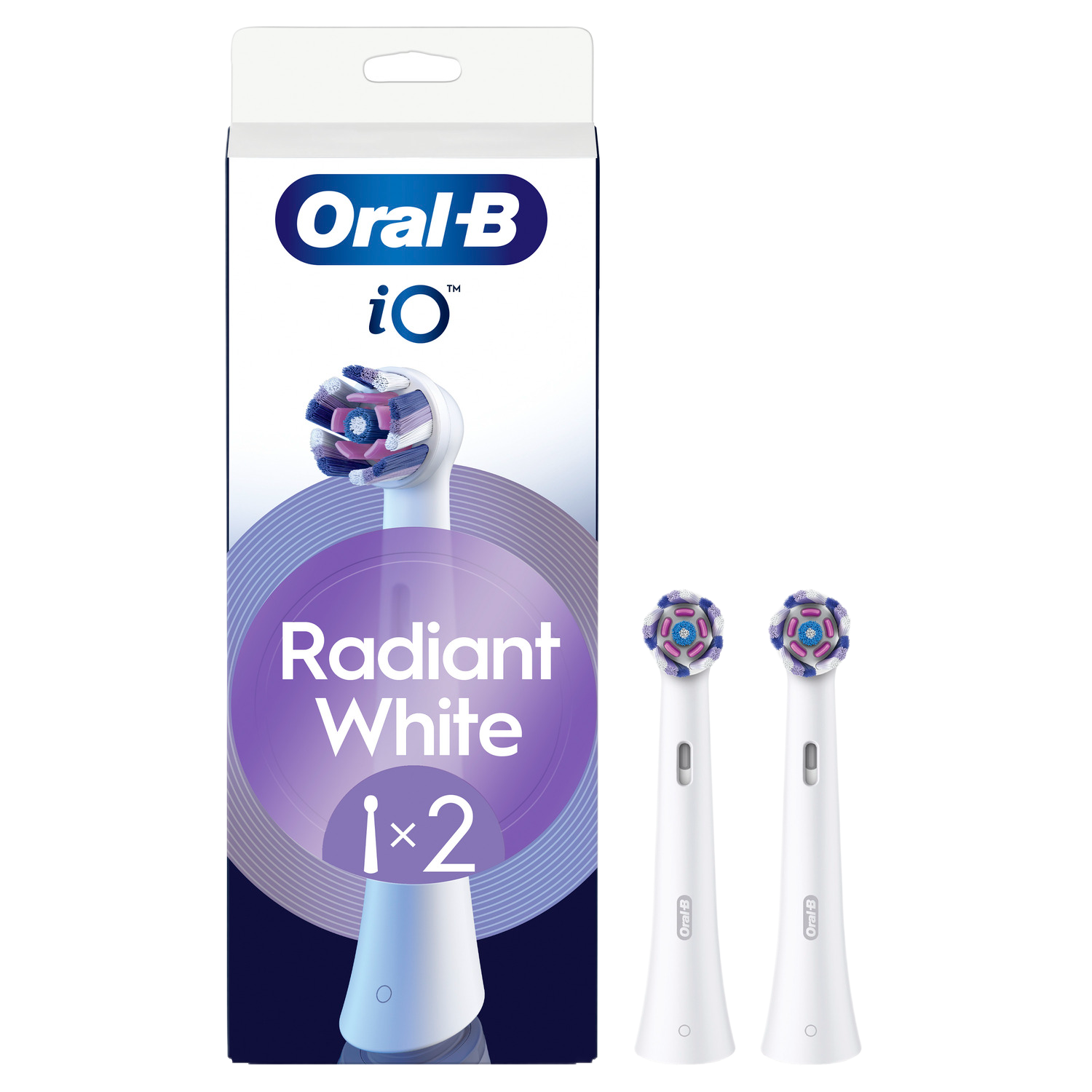Oral-b Io Radiant White 2st Opzetborstels Wit