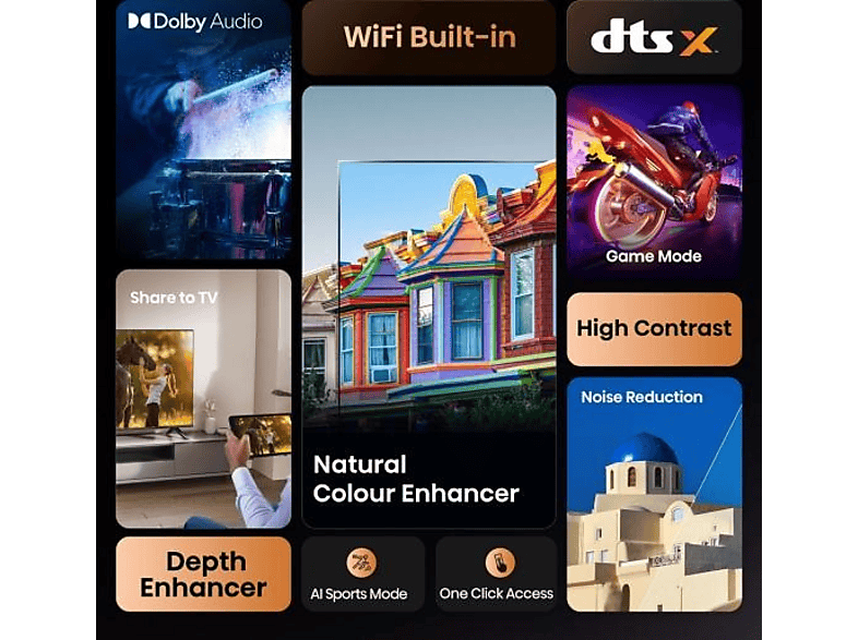 Telewizor HISENSE 40A4Q 40” LED VIDAA – zdjęcie 3