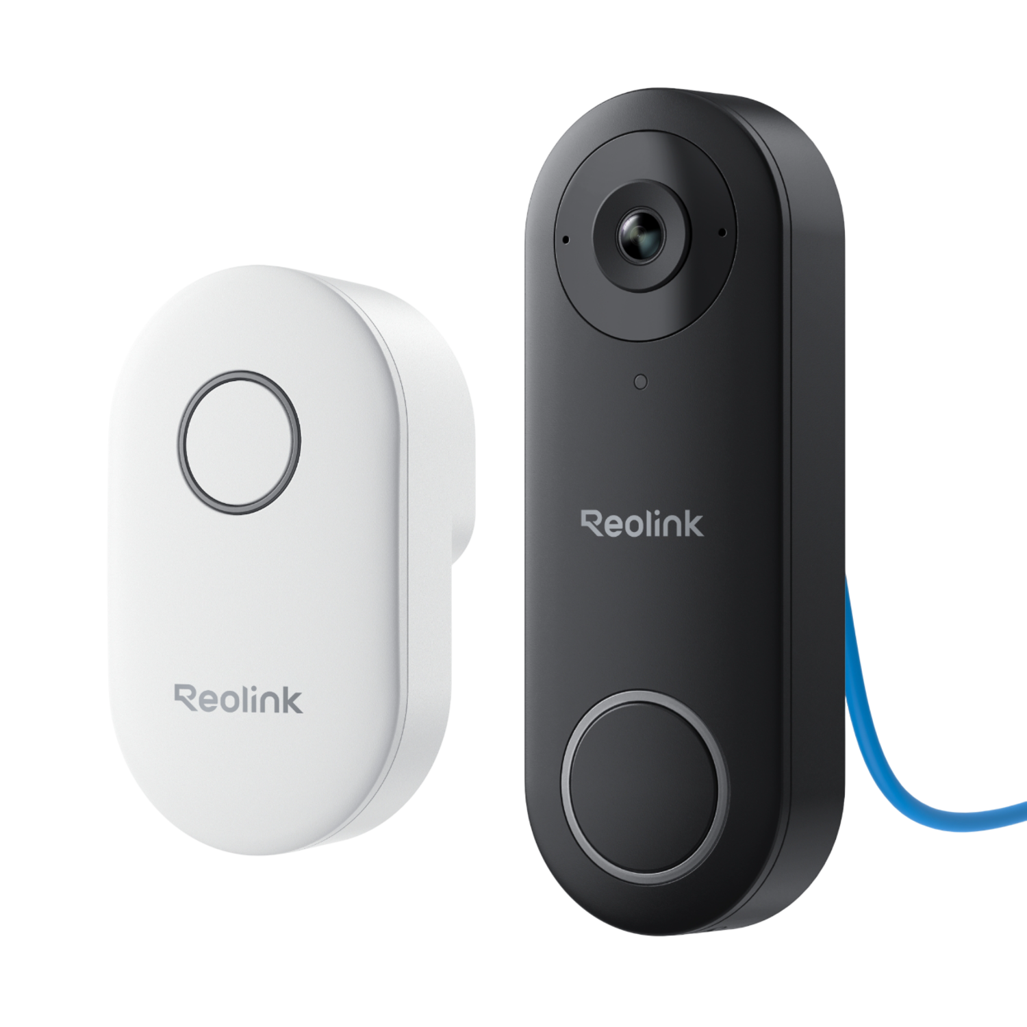 Reolink D340P - Netwerkbewakingscamera - 5 MP bedrade videodeurbel met bel - PoE - persoonsdetectie - tweewegaudio - werkt met NVR's