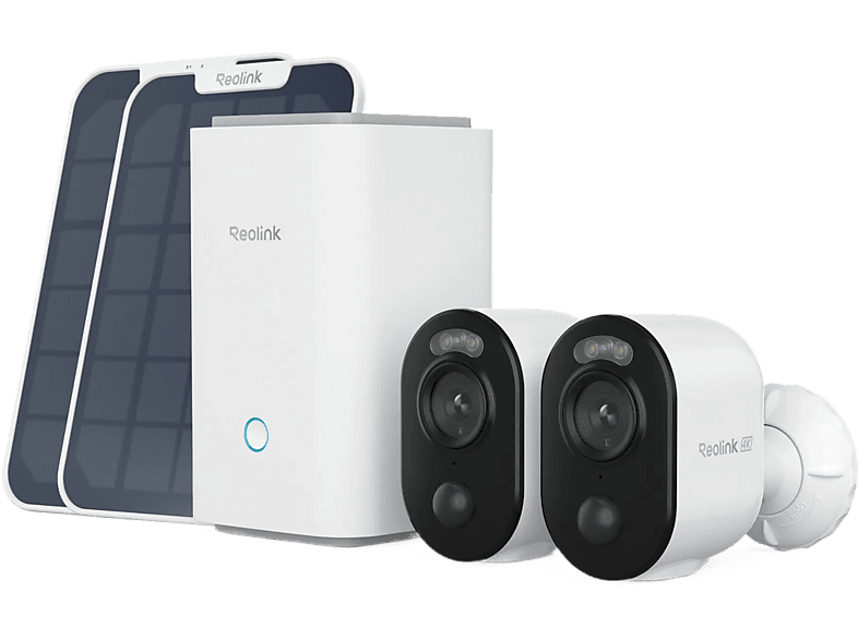Kit de sécurité Reolink : 2 caméras Argus B350, Home Hub 1 et panneau solaire