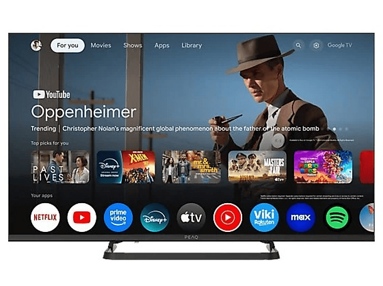 Telewizor LED PEAQ PTV 40GF-5025C 40" FHD Google TV HDR10 Czarny – zdjęcie 2