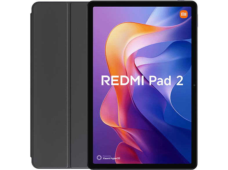 Xiaomi Redmi Pad 2, WI-FI, 11 WQHD, 4 GB RAM, 128 GB, MediaTek G100-Ultra, Gris grafito + Funda