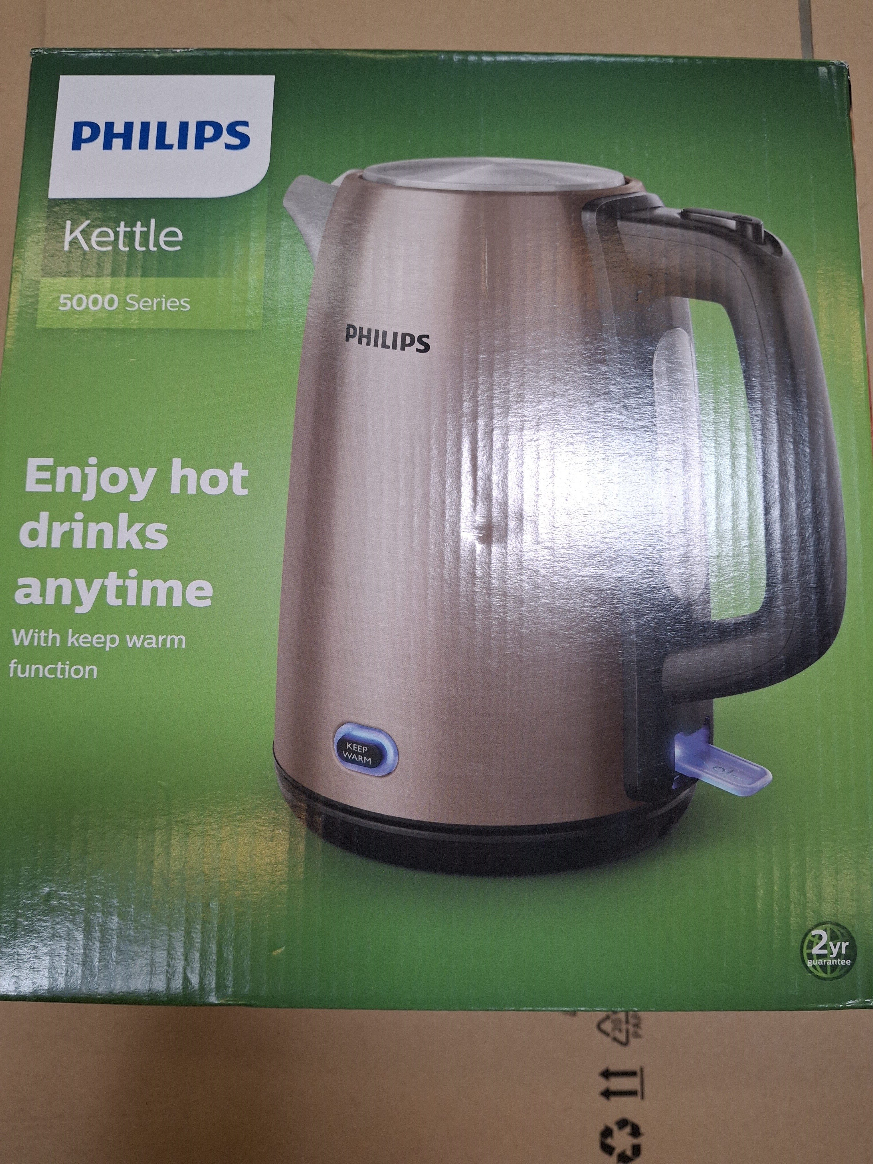 OUTLET Czajnik elektryczny PHILIPS HD9355/92 Viva Miedziany