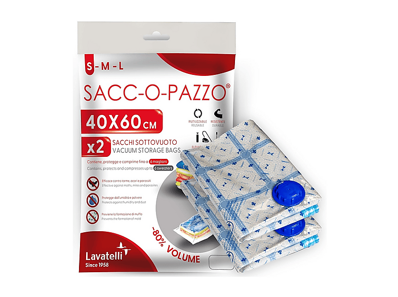 Accessorio Lavatelli Sacco sottovuoto S, 2pz