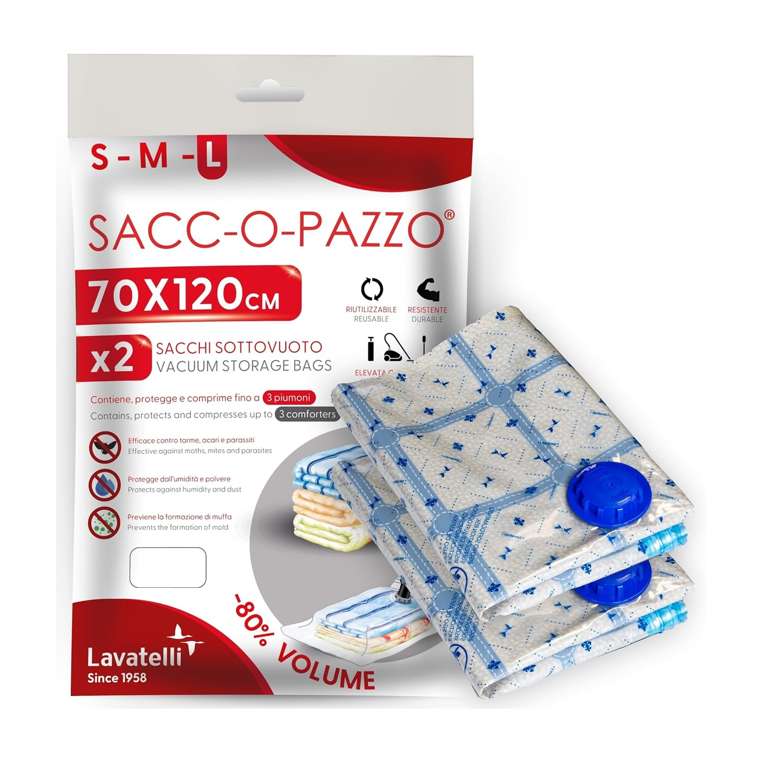 Accessorio Lavatelli Sacco sottovuoto L 2pz