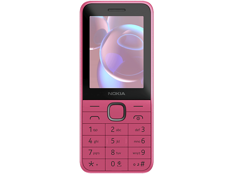 Móvil - Nokia 225, Rosa, 128MB Capacidad Memoria, 64MB RAM, 1450mAh, S30+, 2.4” QVGA, Bluetooth, Radio, MP3