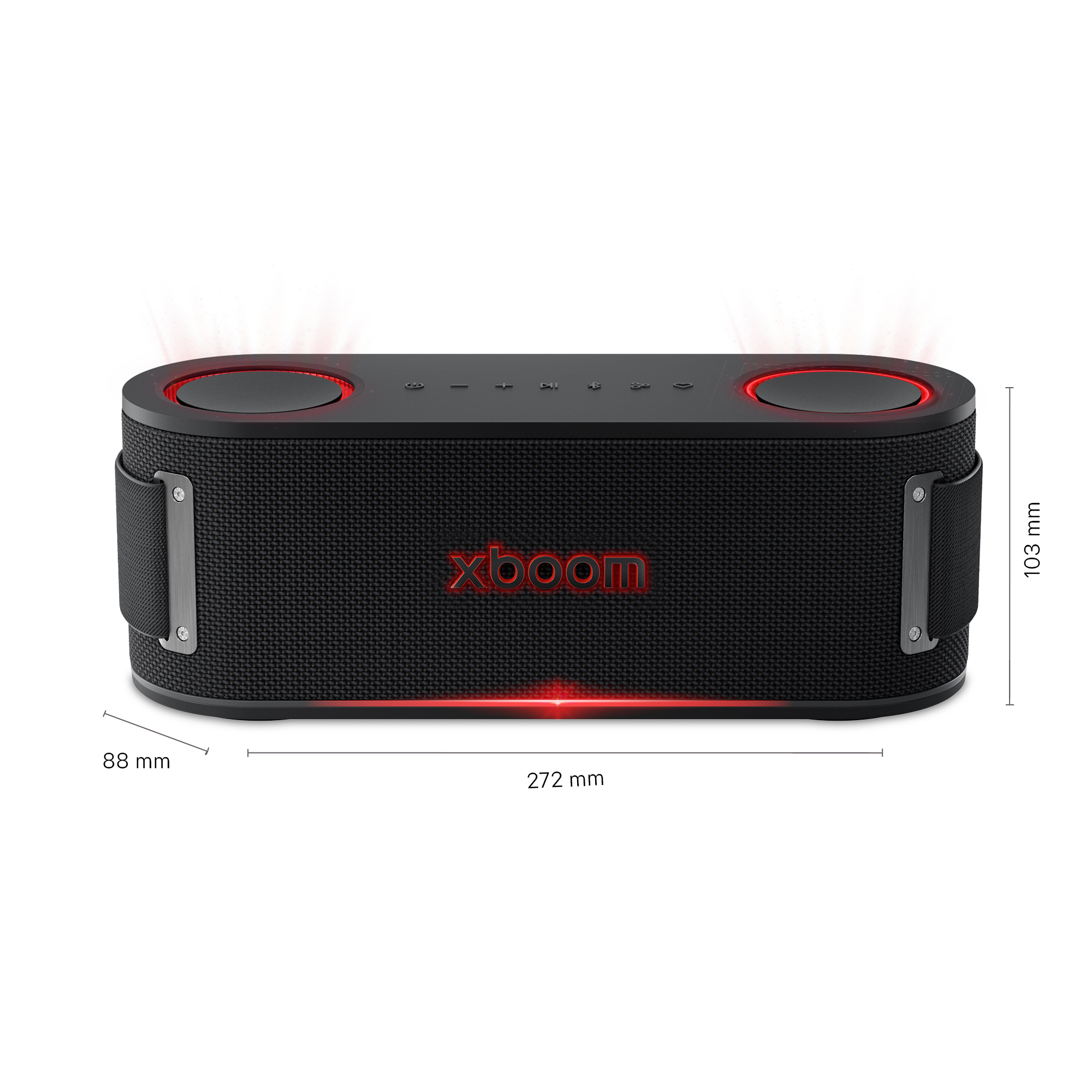Guía de inicio rápido para LG xboom Bounce, un altavoz Bluetooth portátil.