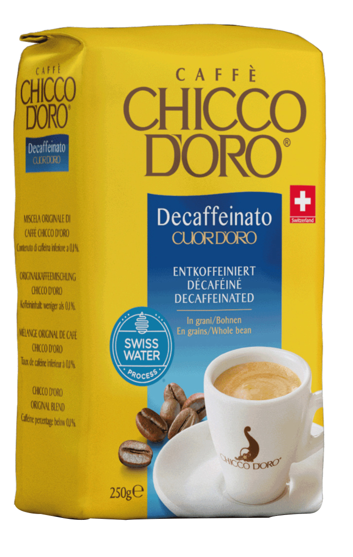 CHICCO D'ORO 210250 Decaffeinato Cuor D'oro szemes kávé 250g