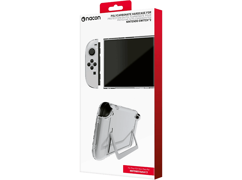 NACON Nintendo Switch 2 Polycarbonat Hardcase Schutzgehäuse, Transparent