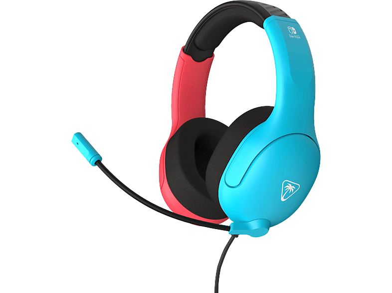 TURTLE BEACH Airlite™ Fit, Over-ear Gaming-Headset Neonblau/Rot