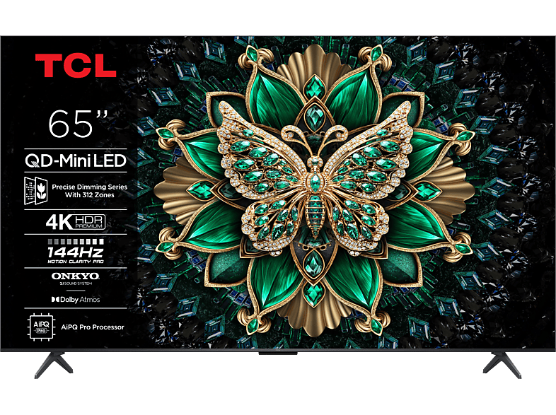 TCL 65C6K TV (Flat, 65 / 164 cm, UHD 4K, Smart TV, Google TV)