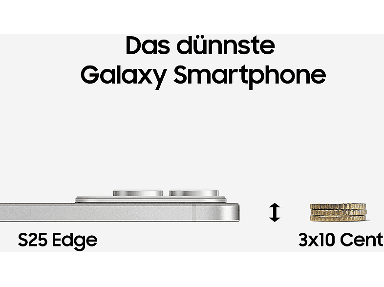 SAMSUNG Galaxy S25 Edge 256 GB Titanium Icyblue Dual SIM