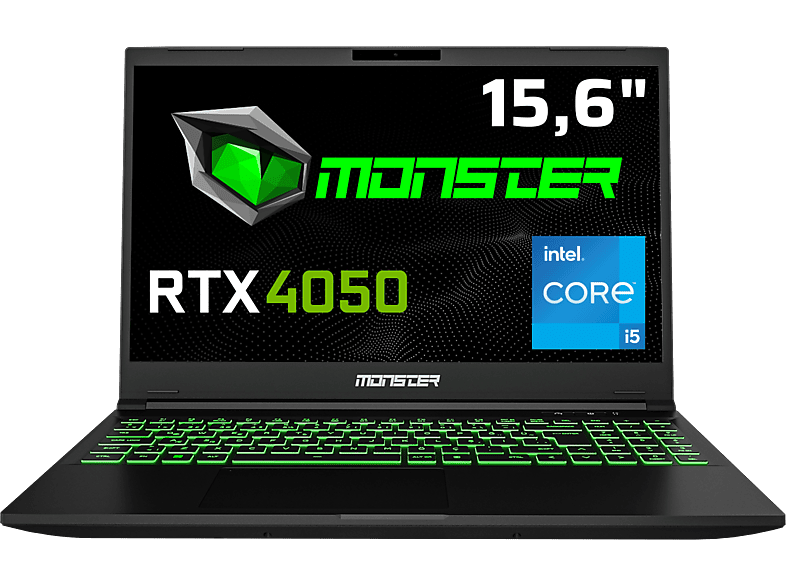 MONSTER Abra A5 V20.4.5/Intel Core i5-12450H/ 32GB DDR4 3200MHz / 1TB M.2 SSD/ NVIDIA GeForce 6 GB RTX4050/ Windows 11 Home/15.6 144Hz / Gaming Laptop