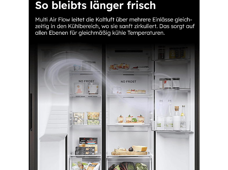 HAIER HSR5918DIPB SBS 90 SERIE 5 Side-by-Side (511 l, D, 1775 mm hoch, Schwarz Matt)