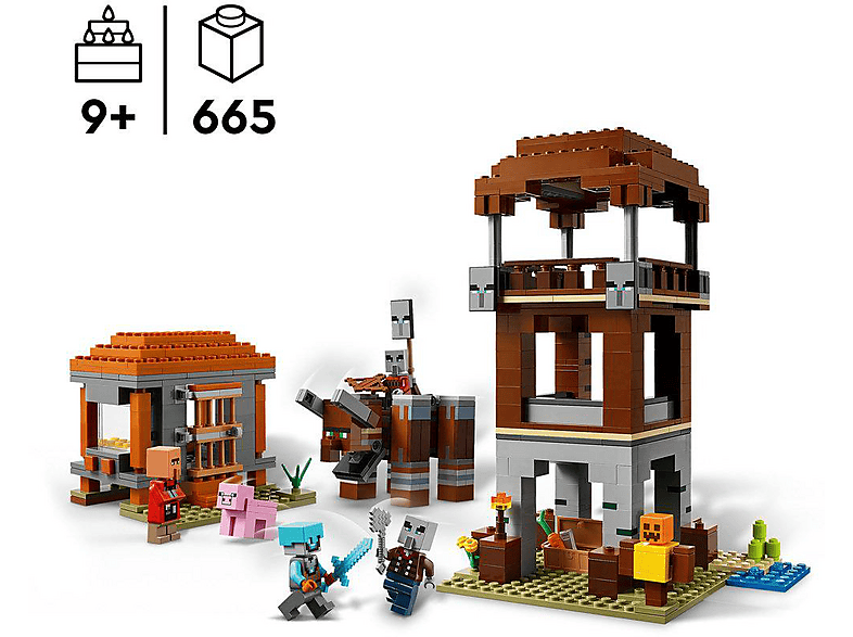 Thumbnail - LEGO Minecraft 21278 Ein Verwüster am Plünderer-Außenposten Bausatz, Mehrfarbig