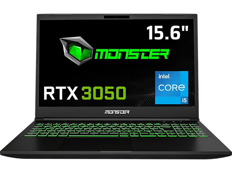 MONSTER Abra A5 V20.5.1 / Intel Core i5-13420H  / 16GB DDR4 3200MHz/1TB M.2 SSD/NVIDIA GeForce 4 GB RTX3050/Windows 11 Home/15.6 144Hz Gaming Laptop