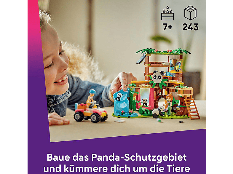 Thumbnail - LEGO Friends 42648 Panda-Pflegestation Bausatz, Mehrfarbig