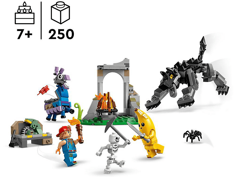 Thumbnail - LEGO Fortnite 77075 Das Lager von Schali und der Zündkerzenkünstlerin Bausatz, Mehrfarbig