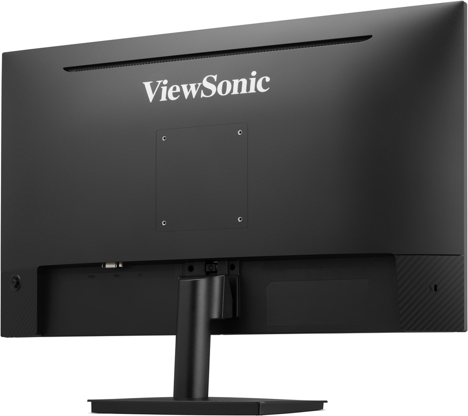 ViewSonic monitor, fekete, piros háttérrel, 27", 100Hz, IPS SuperClear, 1ms válaszidő. Fekete állvány.